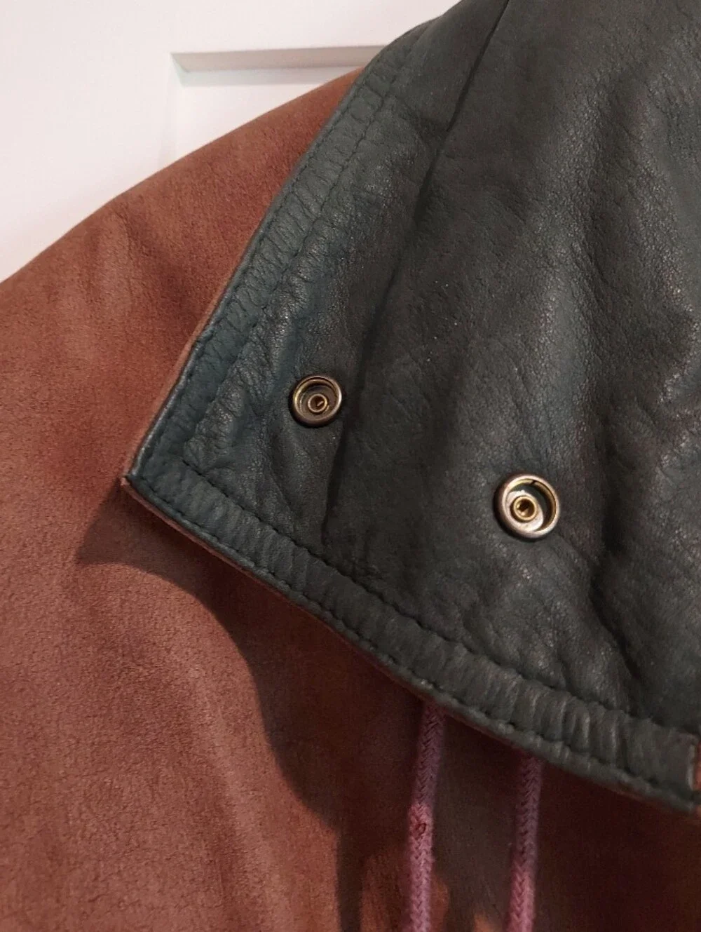 Vintage David Benjamin Designer Collection Brown Suede Oversized Trench Coat - Picture 7 of 15